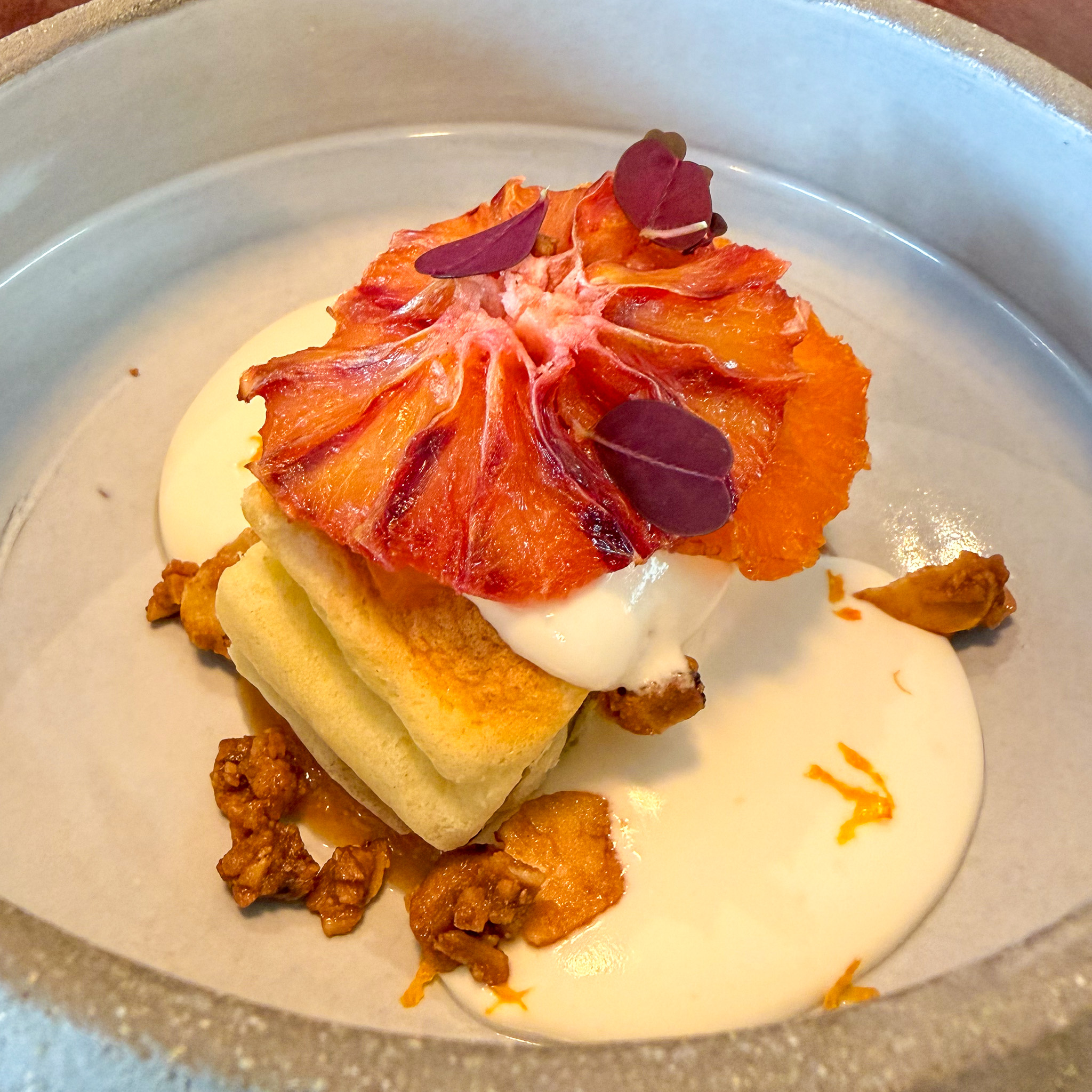 Castella with blood orange at Épopée, Paris 11th