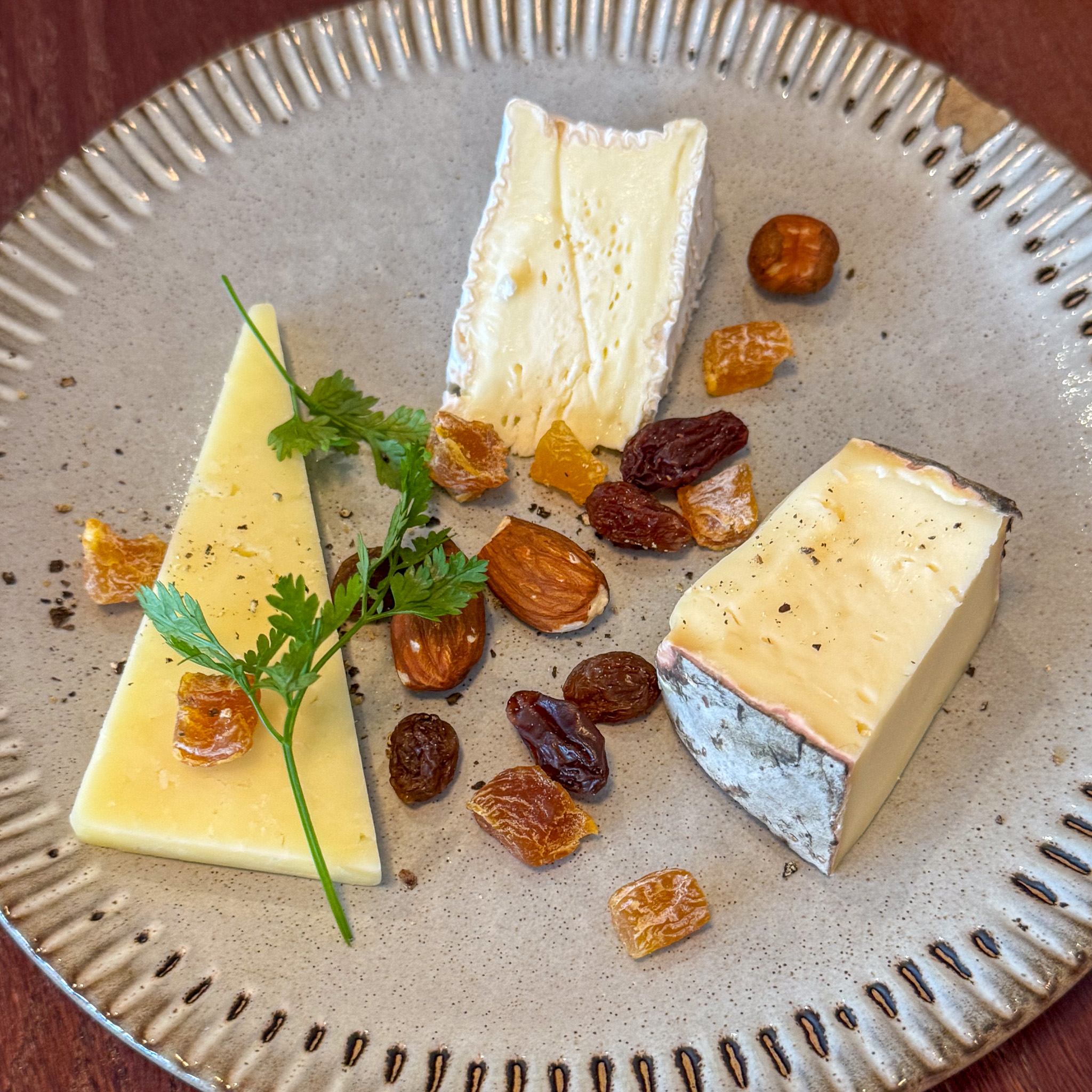 Cheese plate at Épopée restaurant, 11th arrondissement, Paris