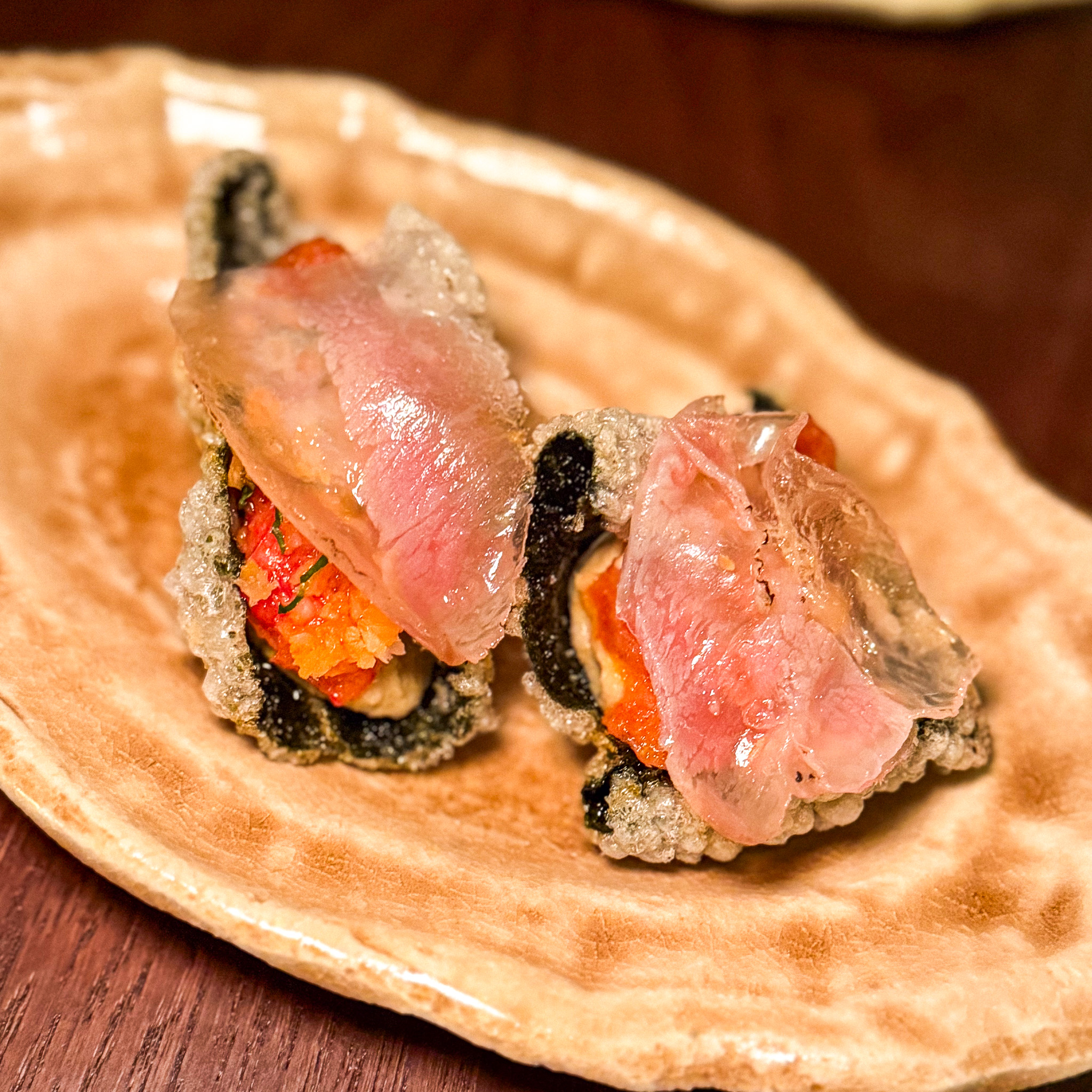 Oyster with guanciale at Orson, 6th arrondissement, Paris
