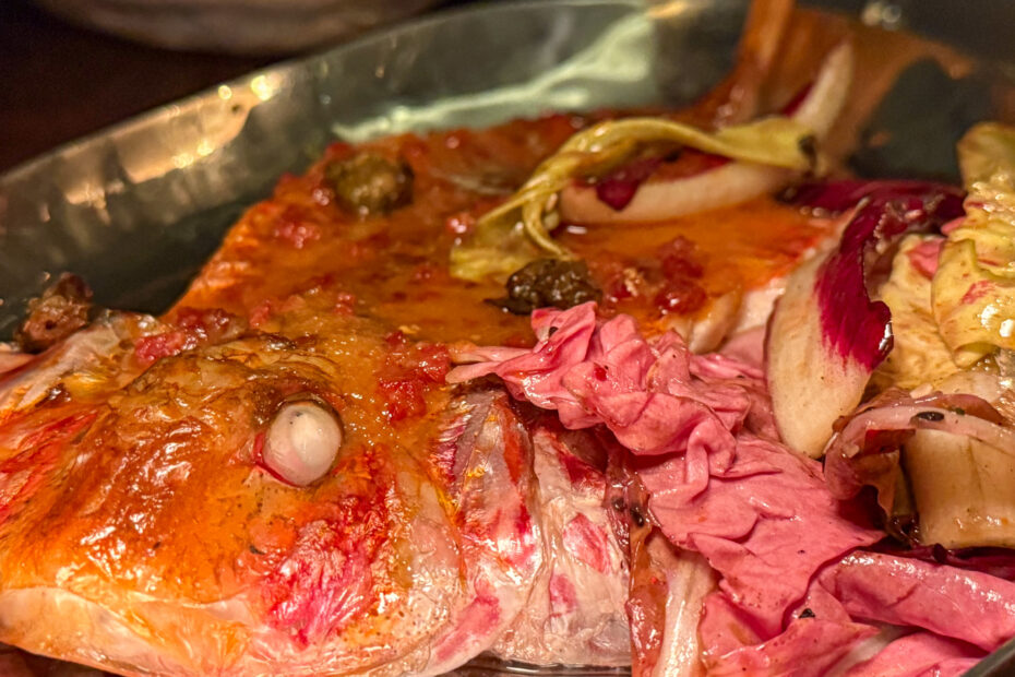 Wood-fired rouget at Orson, 6th arrondissement, Paris