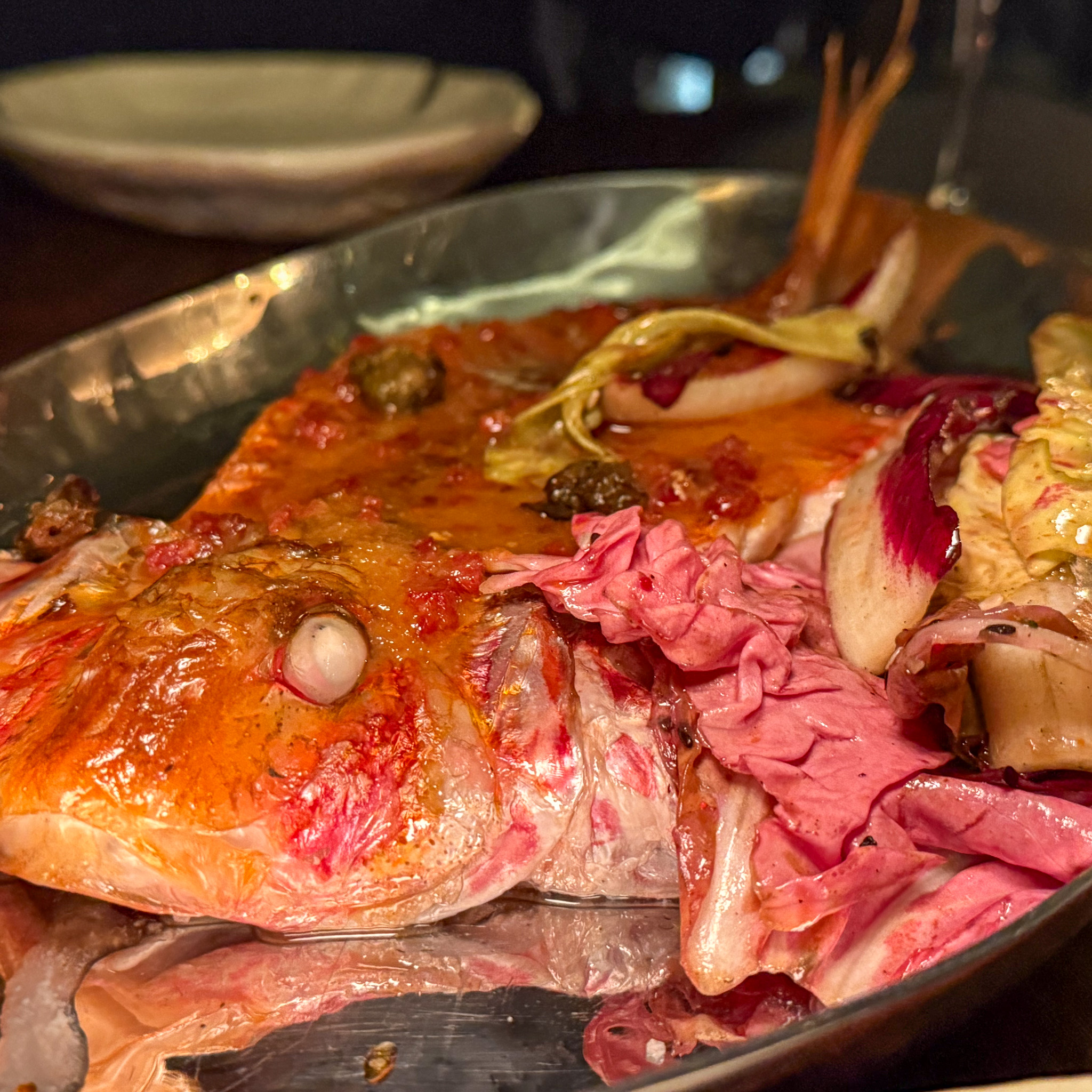 Wood-fired rouget at Orson, 6th arrondissement, Paris